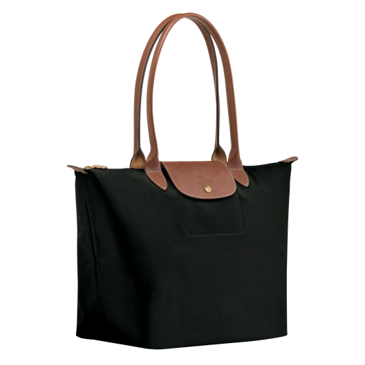 BOLSO TOTE GRANDE DE NAILON Y CUERO