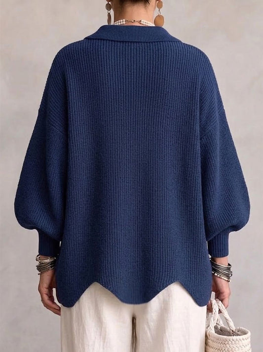 VICTOIRE | CÁRDIGAN OVERSIZE CON BOTONES DORADOS