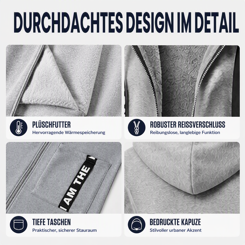 ABRIGO SUDADERA OVERSIZE CON CAPUCHA PARA MUJER