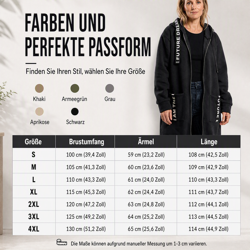 ABRIGO SUDADERA OVERSIZE CON CAPUCHA PARA MUJER