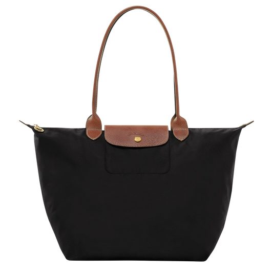 BOLSO TOTE GRANDE DE NAILON Y CUERO